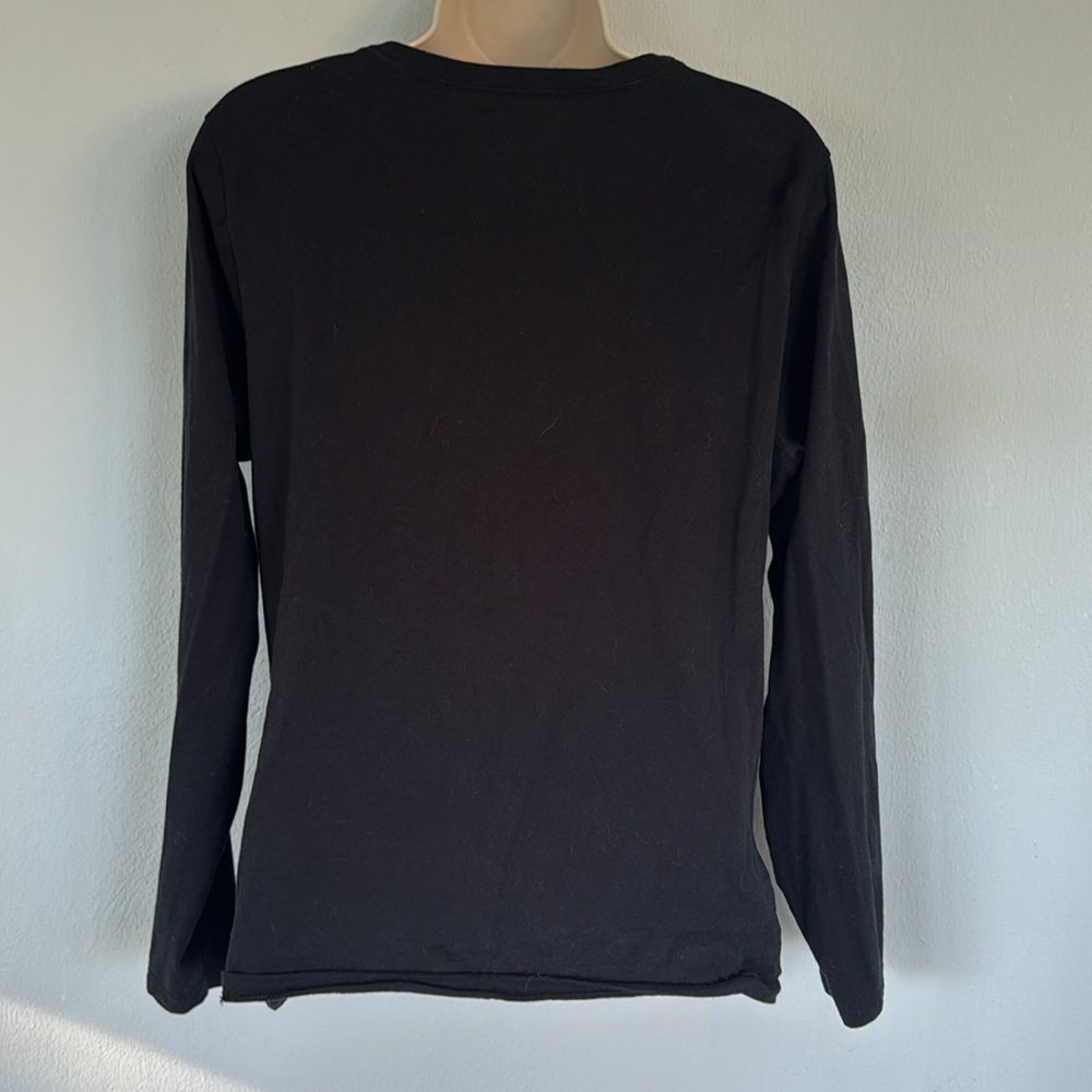 Hanes Corn to be Wild black cotton long sleeve funny tee size large - Picture 7 of 9